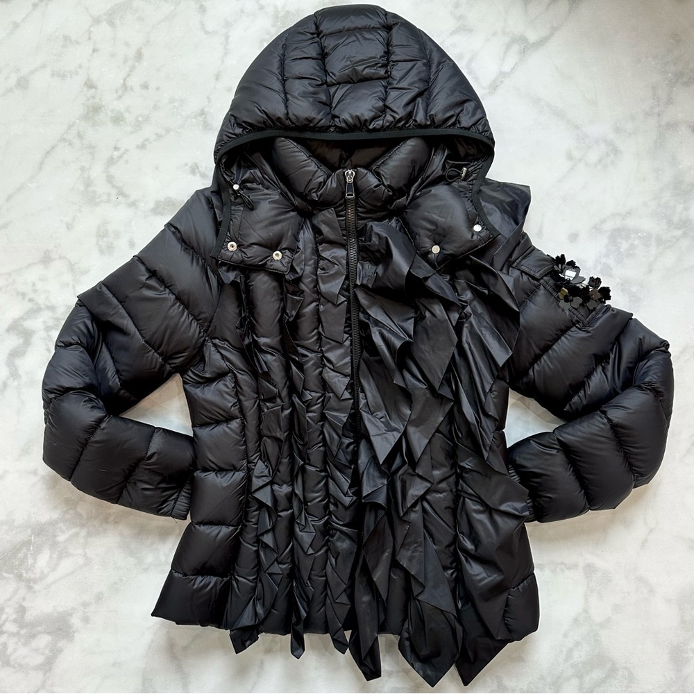 Moncler Genius 4 Simone Rocha Darcy Ruffle Après Ski Down Jacket Coat sz 2 Med